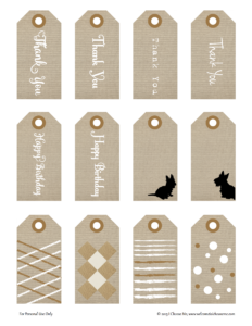 Gift Tags for All Occasions - Printable Set